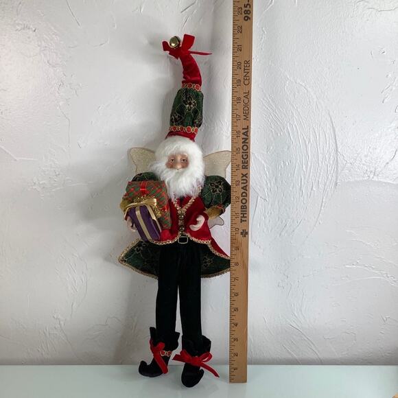 Vintage Mark Roberts Christmas Santa Bendable 22” tall  EUC - Picture 8 of 12